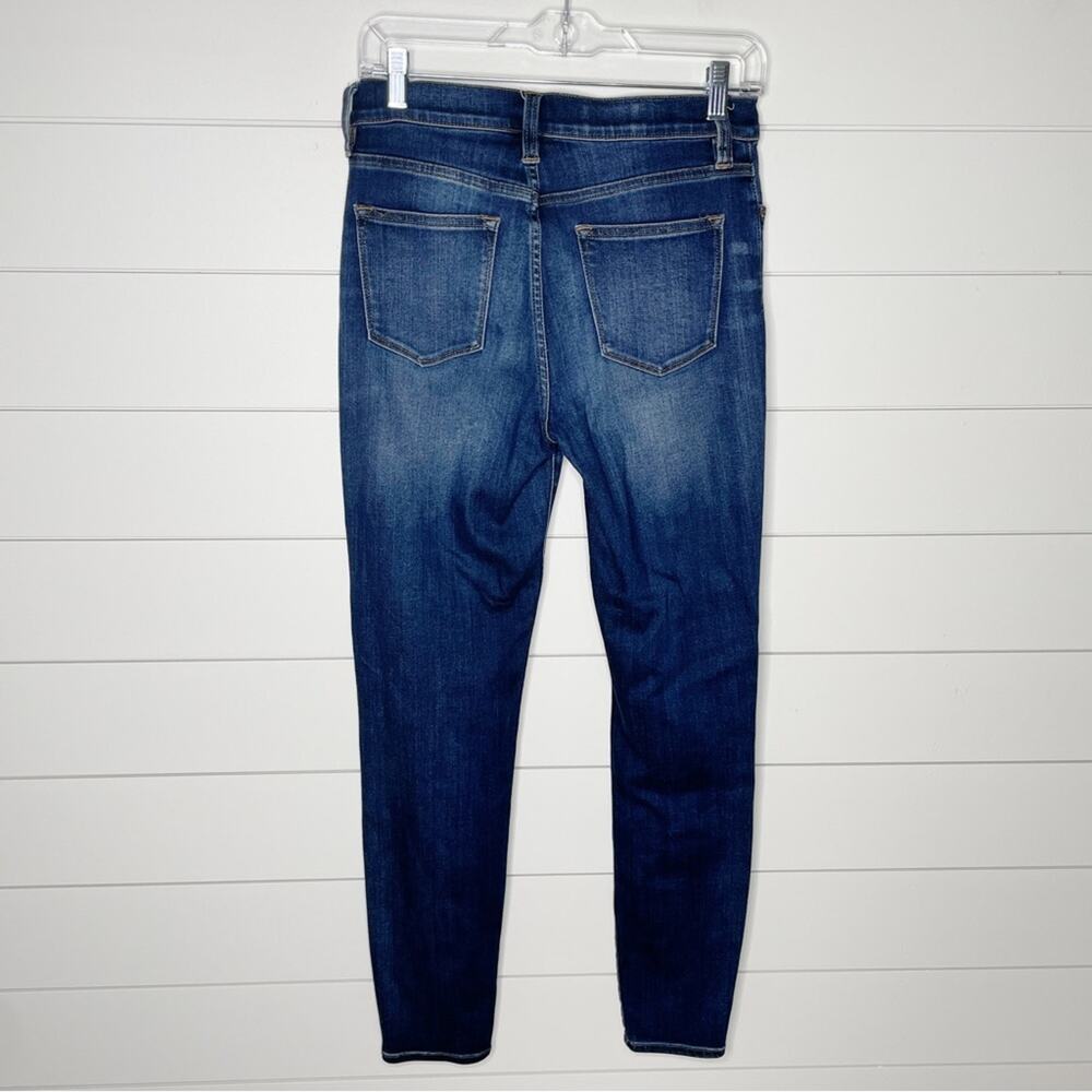 J.Crew Lookout High Rise Stretchy Skinny Jeans Dark Wash Size 27 - Picture 7 of 10